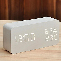 Avis Réveil Horloge LED Cool Motif populaire Night Light Color Clock - blanc