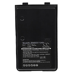 vhbw Batterie remplacement pour Yaesu / Vertex FNB-94, FNB-V94 pour radio talkie-walkie (2600mAh, 7,4V, Li-ion)