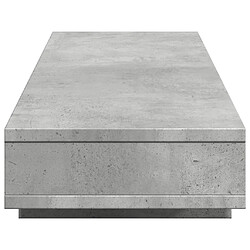 Acheter vidaXL Support de moniteur gris béton 100x27x15 cm bois d'ingénierie