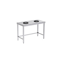 Table de Recyclage Ouverte Centrale Profondeur 600mm - Distform