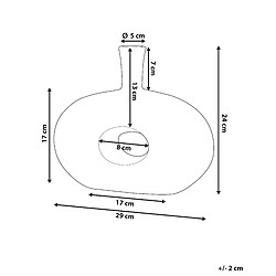 Avis Beliani Vase décoratif ARWAD Céramique 24 cm Noir