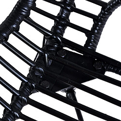 Acheter vidaXL Chaises à manger lot de 6 noir rotin naturel