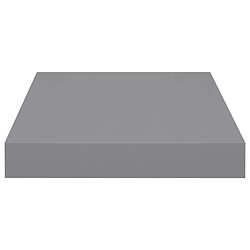 Avis vidaXL Étagère flottante murale gris 23x23,5x3,8 cm MDF