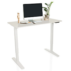 Bureau STAND BASIC 120 x 60 réglable en hauteur électriquement blanc hjh OFFICE