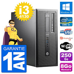 PC Tour HP ProDesk 600 G1 Intel i3-4130 RAM 8Go Disque Dur 250Go Windows 10 Wifi - Occasion