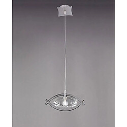 Luminaire Center Suspension Kromo 1 Ampoule G9, chrome poli