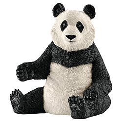 Schleich Panda Géant Femelle Wild Life Modèle Réduit en Position Assise Blanc / Noir