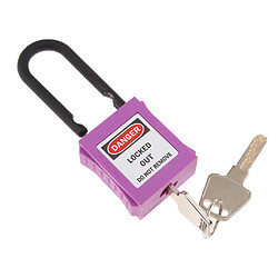 Avis PL38-KD Cadenas De Verrouillage De Sécurité Incurvé PVC 38 Mm Violet