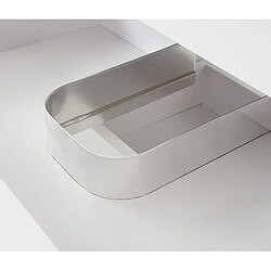 Mendler Lavabo Premium + meuble sous-lavabo HWC-D16, lavabo, brillant 90cm ~ blanc pas cher