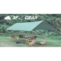 Universal Tente de camping avec auvent multifonctionnel 5 * 3 pour la couverture extérieure de Mitsumoto, bâton d'aluminium pour auvent de protection contre la pluie et la protection solaire(Vert)