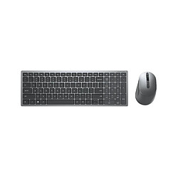 DELL KM7120W clavier RF sans fil + Bluetooth AZERTY Belge Gris, Titane