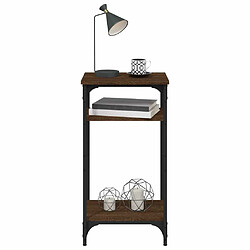 Maison Chic Table d'appoint | Table Basse Chêne marron 40x30x75 cm Bois d'ingénierie -GKD14591 pas cher