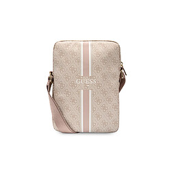 Guess Maroquinerie Guess Sacoche bandoulière 10'' Modèle Stripe 4G Rose 