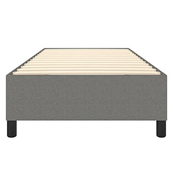 Acheter vidaXL Cadre de lit sans matelas gris foncé 90x190 cm tissu