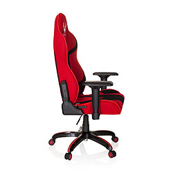 Chaise gaming / Chaise de bureau PROMOTER II en tissu noir / rouge hjh OFFICE pas cher