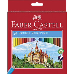 FABER-CASTELL Crayons de couleur hexagonaux CASTLE étui en ()