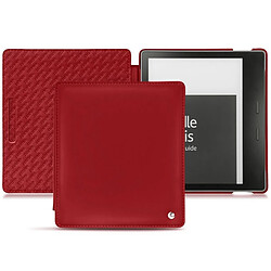 Housse cuir Amazon Kindle Oasis (2019) - Rabat horizontal - Rouge ( Nappa - Pantone #d50032 ) - NOREVE