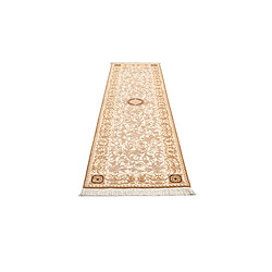 Avis Vidal Tapis de couloir en laine 302x81 brun Darya