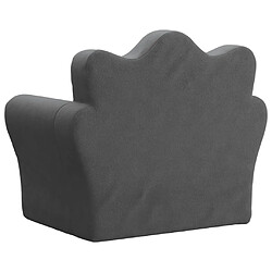 Acheter vidaXL Canapé pour enfants anthracite peluche douce