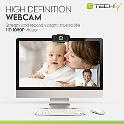 Webcam Techly 361438 Full HD (1) pas cher