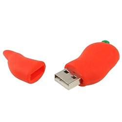 Wewoo Clé USB rouge Disque flash USB de 16 po de forme de poivre chaud pas cher