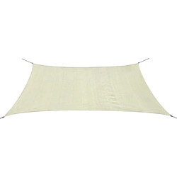 Maison Chic Parasol Jardin | Parasol en PEHD rectangulaire 2x4 m Crème - GKD88766