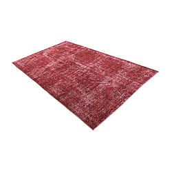 Avis Vidal Tapis de laine 246x142 rouge Ultra Vintage