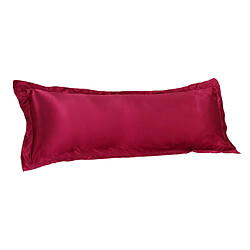 Taie d'oreiller de plein corps de luxe solide en soie de luxe de couleur rouge 48x120cm pas cher