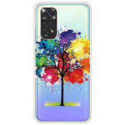 Coque en TPU antichoc arbre coloré pour votre Xiaomi Redmi Note 11S 4G/Redmi Note 11 4G (Qualcomm)