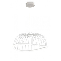 Luminaire Center Suspension Celeste blanc 1 ampoule 35cm