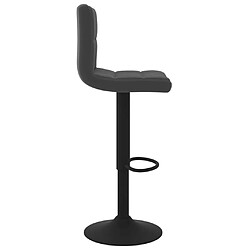 Avis vidaXL Tabouret de bar Noir Velours