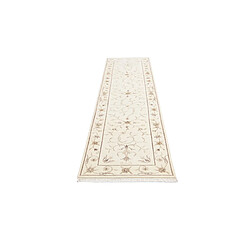 Avis Vidal Tapis de couloir en laine 302x76 beige Darya