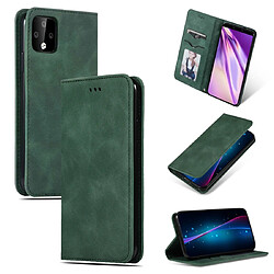 Wewoo Housse Coque en cuir à rabat horizontal magnétique Business Skin Feel Retro pour Google Pixel 4XL vert armée