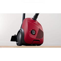 Aspirateur Robot BOSCH GL20S - traîneau avec sac 3,5L - 600 W - 80 dB - 8m - Variateur de puissance - Rouge pas cher