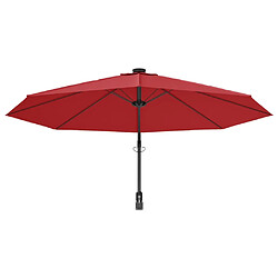 Acheter vidaXL Parasol mural rouge vif 290 cm