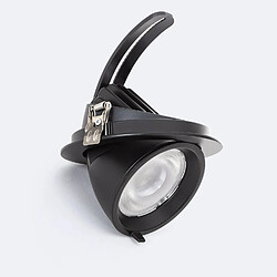 Ledkia Downlight LED 24W Rond Orientable 120lm/W LIFUD Coupe Ø 170 mm Noir Blanc Neutre No Flicker 4000K