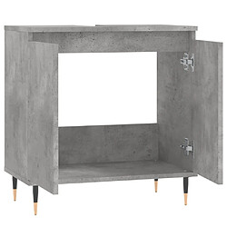 Acheter vidaXL Armoire de bain gris béton 58x33x60 cm bois d'ingénierie