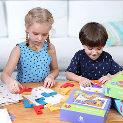 Acheter Universal Moulins à vent en forme de L jeux de planche de correspondance puzzle pour les enfants à partir de 4 ans éducation sciure de bois intelligente cognitive logique jouets cadeaux |