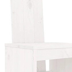 Maison Chic Table de bar et chaises d'extérieur 9 pcs,Ensemble de bar de jardin pour relax blanc bois de pin massif -GKD247650 pas cher