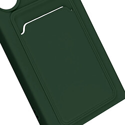 Avizar Coque pour Samsung S24 Ultra Porte-carte Souple Anti-traces Vert Foncé