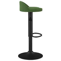 Avis vidaXL Tabouret de bar Vert foncé Velours