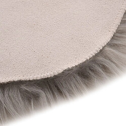 Acheter Decoshop26 Tapis 60 x 90 cm Peau de mouton synthétique Gris clair DEC024047