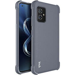 Imak Coque en TPU airbag aux quatre coins finition mate sable gris mat pour votre Asus Zenfone 8 ZS590KS