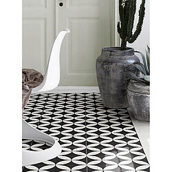 Avis Pegane Boite de 24 Carreaux de ciment véritable 0,96m2 / Carreaux de ciment artisanaux pour sol et mur coloris noir/blanc - l.20 x L.20cm