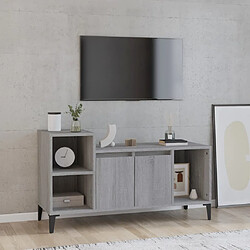 Maison Chic Meuble TV scandinave gris - Banc TV pour salon Sonoma 100x35x55 cm Bois d'ingénierie -MN31489