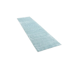 Vidal Tapis de couloir en laine 295x81 bleu Darya