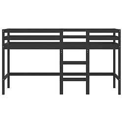 Acheter Vidaxl Lit mezzanine enfants échelle 80x200 cm bois pin massif