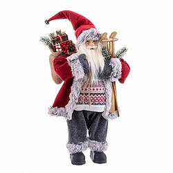 BigBuy Christmas Décorations de Noël Multicouleur Bois Plastique Polyrésine Tissu 60 cm