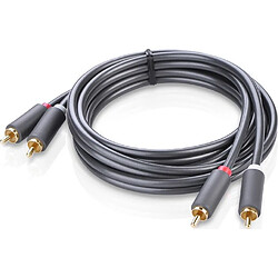 Avis UGreen RCA (Cinch) x2 - RCA (Cinch) x2 2m gris (10518)