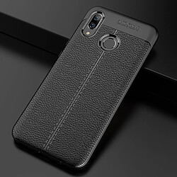 Wewoo Coque Housse antichoc TPU Litchi Texture pour Huawei Nova 3 Noir